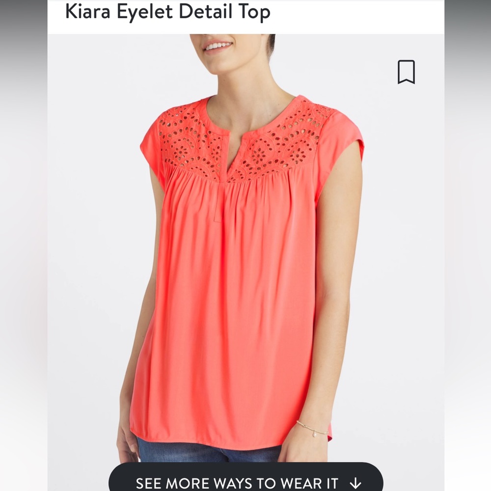 Stitch Fix Kiara Eyelet Detail Top